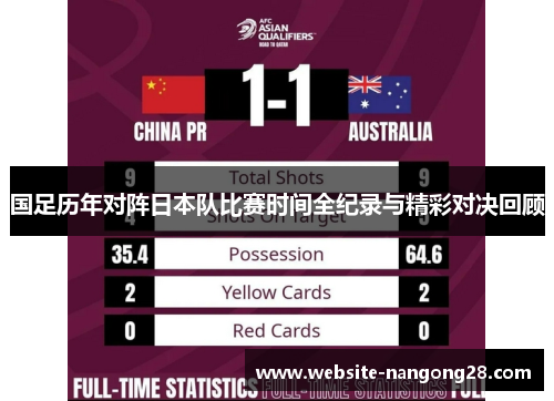 国足历年对阵日本队比赛时间全纪录与精彩对决回顾